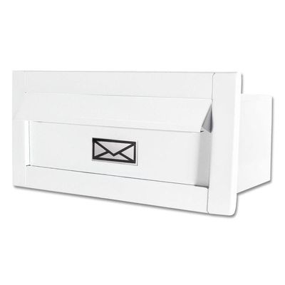 Caixa Correio Carta Luxo Hat Chapeu Branca Fosca 30 Cm Profundidade