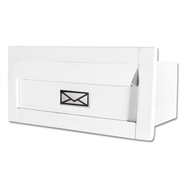 Caixa Correio Carta Luxo Hat Chapeu Branca Fosca 30 Cm Profundidade