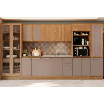 Cozinha Completa Kappesberg 8 Peças Botanic C8P34 Nogueira/Fendi