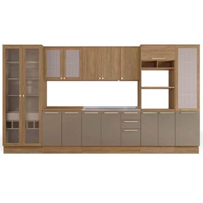 Cozinha Completa Kappesberg 8 Peças Botanic C8P34 Nogueira/Fendi