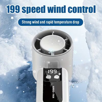 Mini Ventilador Recarregável Portátil Carisma 3000mAh Branco