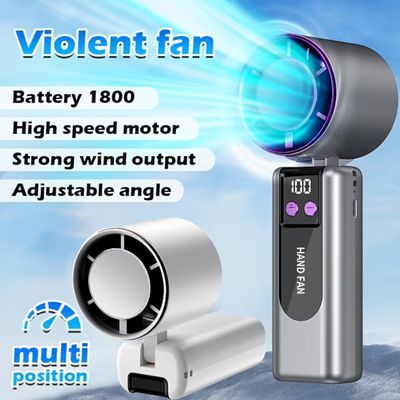 Mini Ventilador Recarregável Portátil Carisma 3000mAh Branco