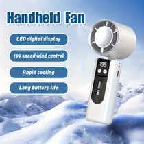 Mini Ventilador Recarregável Portátil Carisma 3000mAh Branco