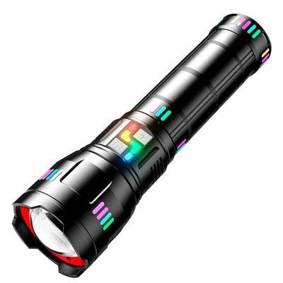 Lanterna Ultra Led Tática Recarregável Canhão De Luz Longo Alcance 6 Km Profissional