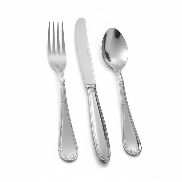 Faqueiro Fracalanza Croise 130 Peças Aço Inox Com Estojo Madeira para 12 Pessoas Mesa Fina