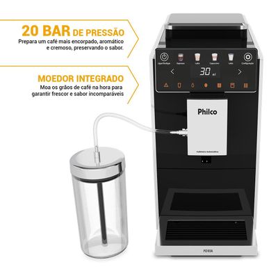 Cafeteira Expresso Philco 20 Bar 1,2L com Moedor PCF03A 127V