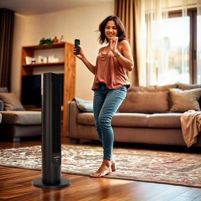 Ventilador Torre Britânia Painel Touch 75W BVT90A 127V
