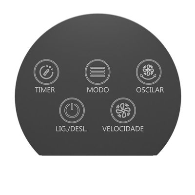 Ventilador Torre Britânia Painel Touch 75W BVT90A 127V