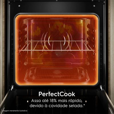 Fogão de Embutir 5 bocas Electrolux Preto Experience com  Mesa de Vidro, Grill e PerfectCook360 (FE5EB) 127V