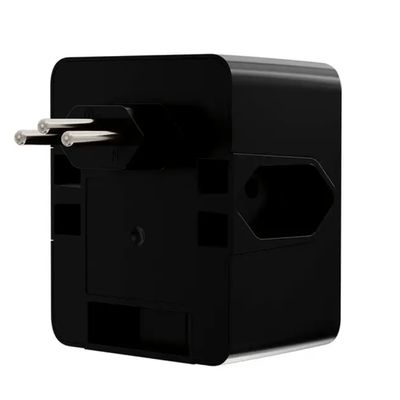 Protetor Clamper DPS Energia 3 Tomadas LCF 3 Pinos 10A Preto