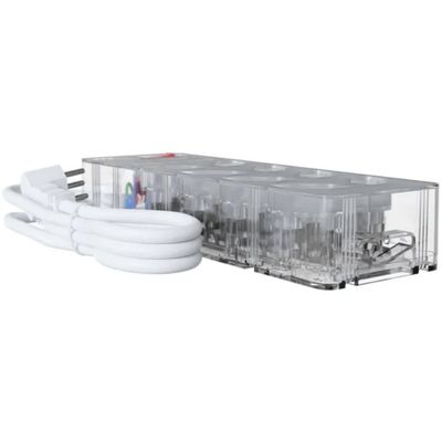 Filtro De Linha iCLAMPER Energia 8 Tomadas LCF Transparente
