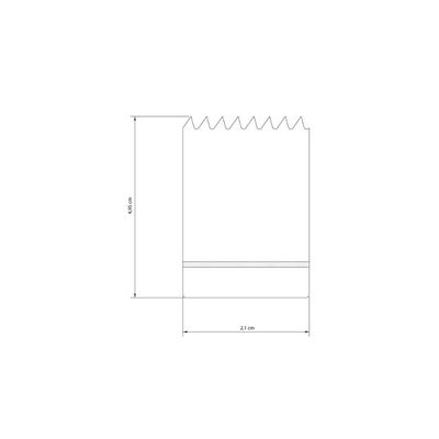 Serra Copo Bi-Metalica 21 mm 13/16" Tramontina com Dentes em Aço Rapido HSS