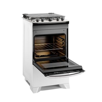 Fogão 4 Bocas Electrolux FE4IW Efficient PerfectCook VaporBake Bivolt Branco