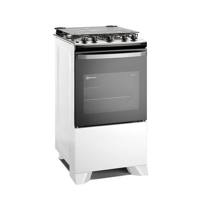 Fogão 4 Bocas Electrolux FE4IW Efficient PerfectCook VaporBake Bivolt Branco