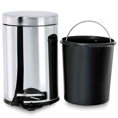 Lixeira Brinox com Pedal Decorline em Aço Inox - 5 L Inox