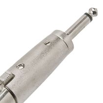 Adaptador P10 Mono X XLR Cannon Femea Metal ADAP0028 Prata STORM