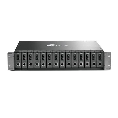 Chassis Montavel em RACK TP-LINK 14 SLOTS 19" P/ Conversor de Midia TL-MC1400 - TPL0446