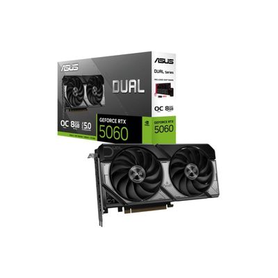 Placa de Video ASUS Dual Geforce RTX 5060 OC 8GB GDDR7 128 BITS - DUAL-RTX5060-O8G
