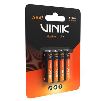Pilha Alcalina AAA C/4 1.5V - VP3AB4A