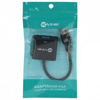 Adaptador VGA Femea para USB Macho - Vgafusbm