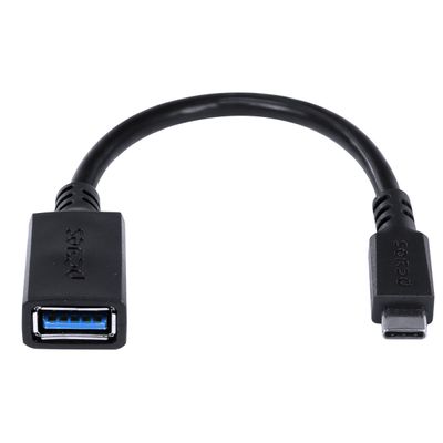 Adaptador OTG Tipo C para USB a 3.0 para Celular Smartphone 15 CM Preto - P3AMUP-15