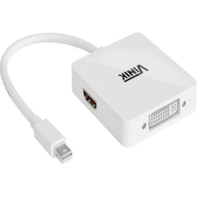 Adaptador 3 em 1 Mini Displayport para DVI/HDMI/DISPLAYPORT MDP-3IN