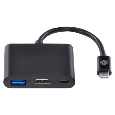 Adaptador HUB USB Tipo C X USB Tipo C, HDMI 4K, USB 3.0, 5GBPS 20CM - HCHUC-20