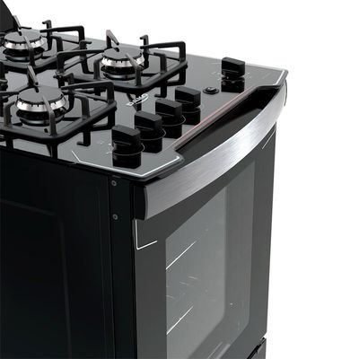 Fogão a Gás de Piso 4 Bocas Dako Diplomata, Preto, Bivolt Preto / Bivolt
