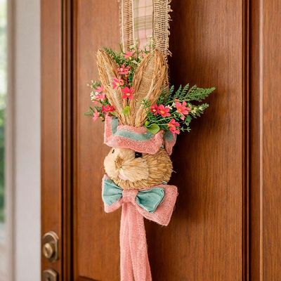 Escapulário Enfeite Cabeça Coelho Decoração Pascoa Porta 2m
