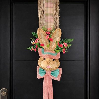 Escapulário Enfeite Cabeça Coelho Decoração Pascoa Porta 2m