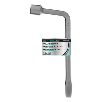Chave De Roda Tipo L Com Espátula Cromo Vanádio 19mm Stels