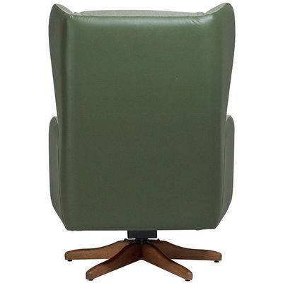 Poltrona De Amamentação Balanço Giratória Liz D02 Couríssimo Tramado Verde C-296 C-120 - Lyam Decor