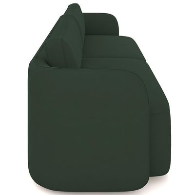 Sofá 3 Lugares Sala Living Orgânico 220cm Oregon K01 Veludo Verde - Lyam Decor