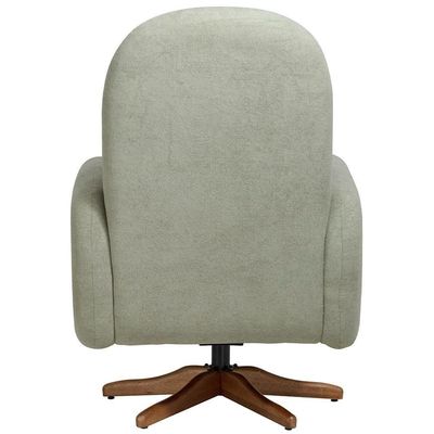 Poltrona De Amamentação Com Balanço Giratória Dolce D02 Bouclê Verde Oliva C-199 - Lyam Decor