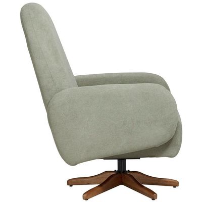 Poltrona De Amamentação Com Balanço Giratória Dolce D02 Bouclê Verde Oliva C-199 - Lyam Decor