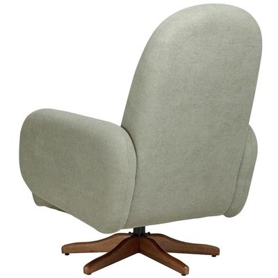Poltrona De Amamentação Com Balanço Giratória Dolce D02 Bouclê Verde Oliva C-199 - Lyam Decor