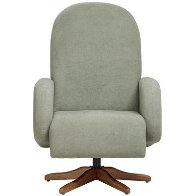 Poltrona De Amamentação Com Balanço Giratória Dolce D02 Bouclê Verde Oliva C-199 - Lyam Decor