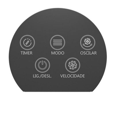Ventilador Torre Britânia Painel Touch 75W BVT90A 110V