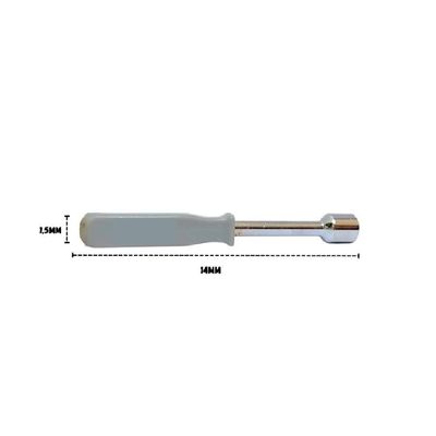 Kit Chaves Canhao Jogo 7 Peças Twsiter Vazada Profissional Aco 5 A 12mm Soquete Sextavada Fenda Pito