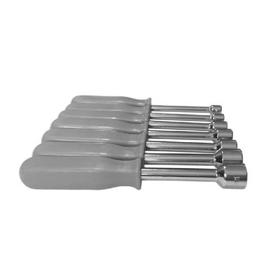 Kit Chaves Canhao Jogo 7 Peças Twsiter Vazada Profissional Aco 5 A 12mm Soquete Sextavada Fenda Pito