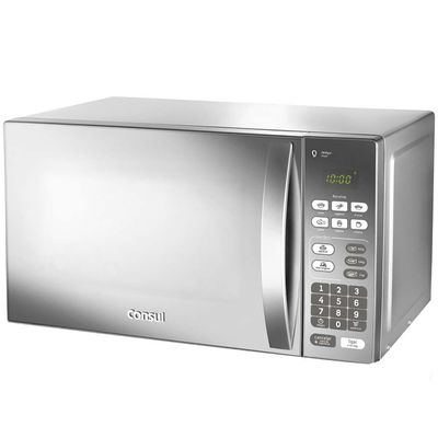 Forno de Micro-ondas Consul CM020BF com Função Descongelar, Design Moderno e Espelhado - 20L Cinza / 220