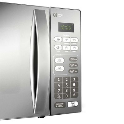 Forno de Micro-ondas Consul CM020BF com Função Descongelar, Design Moderno e Espelhado - 20L Cinza / 220