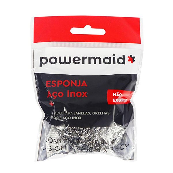 Esponja Aço Inox Powermaid
