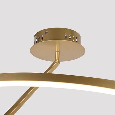 Plafon Nordecor Zier 2868 Led Bivolt Dourado Fosco