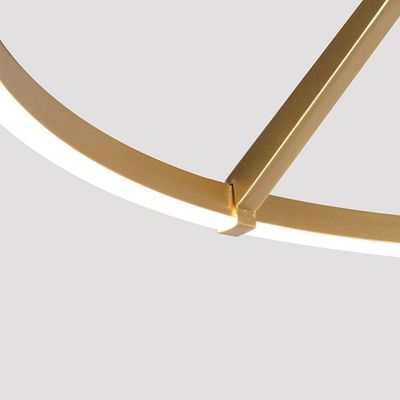 Plafon Nordecor Zier 2868 Led Bivolt Dourado Fosco