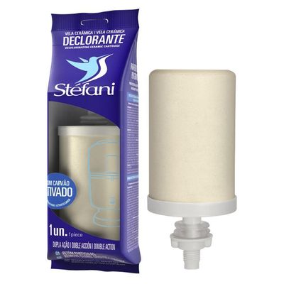Kit 04 Un Vela Filt Barro Dupla Ação Carvão Ativado Stéfani