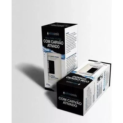 Kit 06 Un Vela Original Oasis Carvão Ativado Dupla Ação