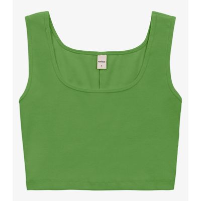 Top Básico Feminino em Ribana Rovitex Verde G / Verde
