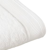 Kit 05 Toalha de Banho KazzaVip Felpuda 100% Algodão Eleganz 72cmx150m Branco