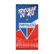 Toalha de Praia e Piscina KazzaVip Felpa 60% Algodão e 40% Poliéster Estampada Oficial Licenciada Fortaleza 70cmx140m Azul